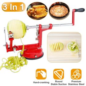 3 In 1 Apple Peeler Manual Rotation Potato Fruit Core Slicer Kitchen Hand Cracking Corer