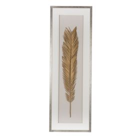 16" x 47" Gold Leaf Framed Wall Art, Wall Decor for Living Room Dining Room Office Bedroom