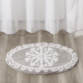 Medallion Cotton Tufted Bath Rug