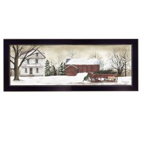 "Christmas Trees for Sale" By Billy Jacobs, Printed Wall Art, Ready To Hang Framed Poster, Black Frame