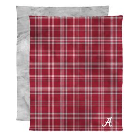 Alabama OFFICIAL NCAA Micro Mink Faux Fur Throw Blanket; 48" x 60"