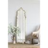 19x1.6x73.2" Oversized Full Length Floor Mirror, Vintage White Shabby Chic Wooden Frame for Leaning, Bedroom, Living Room