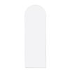 White 63x20 inch metal arch stand full length mirror