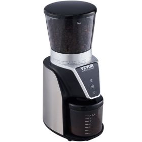 VEVOR Conical Burr Grinder, Electric Adjustable Burr Mill with 51 Precise Grind Setting, 9.7-Ounce 13 Cups Coffee Bean Grinder, Perfect for Drip