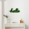 HELLO Letter Art Moss Wall Decor