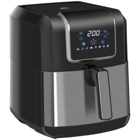 Air Fryer, 1700W 6.9 Quart Air Fryers Oven with Digital Display, 360° Air Circulation, Adjustable Temperature, Timer and Nonstick Basket for Oil Less