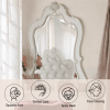 Edalene Pearl White Finish Mirror