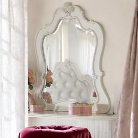 Edalene Pearl White Finish Mirror