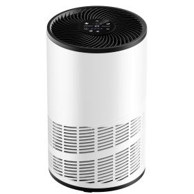 Portable Air Purifiers with Air Quality Monitor for Home Bedroom Large Room Covers Up to 1200ft², 360°Outlet Air Cleaner, 25dB Sleep Mode