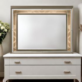 Skylar Dark Champagne Finish Mirror W/Led