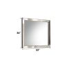 Voeville II Platinum Finish Mirror