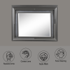 Sawyer Metallic Gray Finish Mirror W/Led