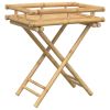 Folding Tray Table 23.6"x15.7"x26.8" Bamboo