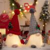 Illuminated Christmas Gnomes Indoor Decorative Figures with LED