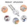 1pc, Can Opener, 304 Stainless Steel Jar Opener, All Metal Construction Adjustable Jar Opener, Can Bottle Opener Gripper, For Weak Hand, Elderly