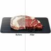 Defrosting Tray for Frozen Meat Rapid and Safer Way of Thawing Food Large Size Defroster Plate Thaw by Miracle Natural Heating A Pack