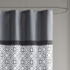 Embroidered and Pieced Shower Curtain