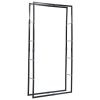 Firewood Rack Black 39.4"x9.8"x78.7" Steel