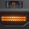 Space Heater for Indoor Use, 1500W Electric Infrared Heater with Thermostat, Portable Space Heater with UVC Air Purification and Remote Control for Of