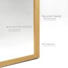 Gold 24x36 INCH Metal Arch Bathroom mirror