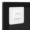 Wall Mirrors 3 pcs Black 31.5"x23.6" Metal