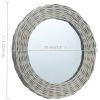 Mirror 27.6" Wicker