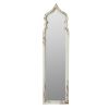 19x1.6x73.2" Oversized Full Length Floor Mirror, Vintage White Shabby Chic Wooden Frame for Leaning, Bedroom, Living Room