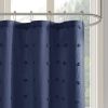 Cotton Jacquard Pom Pom Shower Curtain