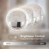 30" Round LED Bathroom Mirror –Adjustable Color Temperatures and Anti-Fog, Wall-Mounted Design