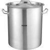 VEVOR Stainless Steel Stockpot, 42 Quart Large Cooking Pots, Cookware Sauce Pot with Strainer, Lid, and Handle, Heavy Duty Commercial Grade Stock Pot