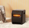 Space Heater for Indoor Use, 1500W Electric Infrared Heater with Thermostat, Portable Space Heater with UVC Air Purification and Remote Control for Of