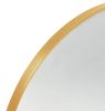 Gold 24x36 INCH Metal Arch Bathroom mirror