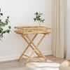 Folding Tray Table 23.6"x15.7"x26.8" Bamboo