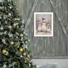 Trendy Decor 4U Three Snowman Pals White Framed Wall Art for Living Room, Holiday Wall Art Print for Home Decor, Bedroom Wall Art by Jo Moulton