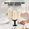 VEVOR 3 Pack Unscented Pillar Candles 65 Hours Long Burning Christmas White