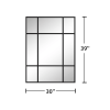 40"x30" Modern Rectangle Metal Framed Black Wall-Mounted Bathroom Miiror Vanity Mirror Bathroom Vanity Mirror for Bedroom Entryway, Living/Dressing Ro