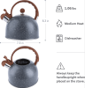 M100A3L (201) Induction Furnace Whistle kettle Black Diamond star kettle Electric pottery stove large capacity 2.5L hot kettle without BPA natural gas