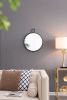 24" x 27" Wall Mirror with Black Frame, Contemporary Minimalist Accent Mirror for Living Room, Foyer, Entryway, Bedroom