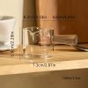 1pc Double Spout Measuring Cup With Wooden Handle; Household Glass Measuring Cup; Kitchen Supplies