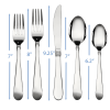 20 Piece Stainless Steel Flatware Set, Tableware set for 4