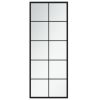 Wall Mirror Black 39.4"x15.7" Metal