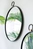 24" x 27" Wall Mirror with Black Frame, Contemporary Minimalist Accent Mirror for Living Room, Foyer, Entryway, Bedroom