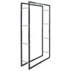 Firewood Rack Black 31.5"x9.8"x59.1" Steel