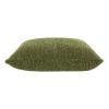 Astrid 20" Square Accent Throw Pillow Cover with Feather Insert, Moss Green Boucle