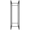 Firewood Rack Matt Black 31.5"x11"x33.9" Steel