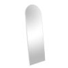 White 63x20 inch metal arch stand full length mirror