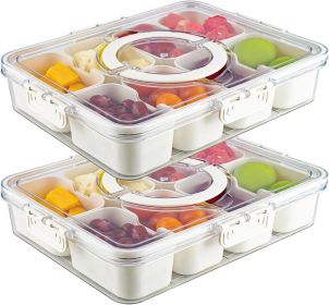 Plastic Food Storage Lunch Box With Lid 2PC