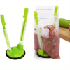 Plastic Bag Holder & Clip | Hands-Free Food Storage Assistant