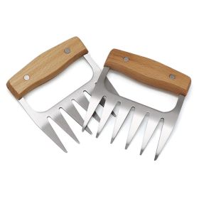 Meat Shredder Claws | Steel & Plastic BBQ Pulled Meat Handler (Color: YX221113-Steel, Ships From: China)