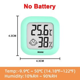 Mini LCD Digital Thermo-Hygrometer Humidity Temperature Measuring Air Comfort Indicator Thermometer Sensor Digital Moisture (Color: white1)